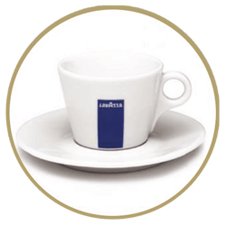 Filiżanka i spodek do CAPPUCCINO BLU COLL