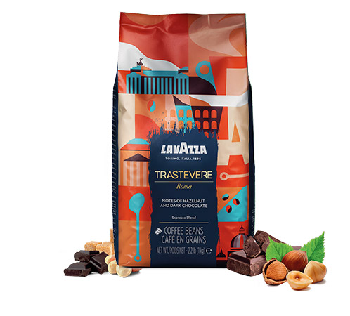 Opakowanie 1 kg TRASTEVERE ROMA 50% ARABICA/50% ROBUSTA