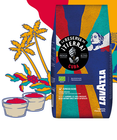 Opakowanie 1 kg. LA RESERVA DE ¡TIERRA! CUBA 65% ARABICA, 35% ROBUSTA